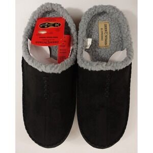 Men Deer Stags Slipperooz Nordic Slippers 9 SUPRO Sock Indoor Outdoor Black